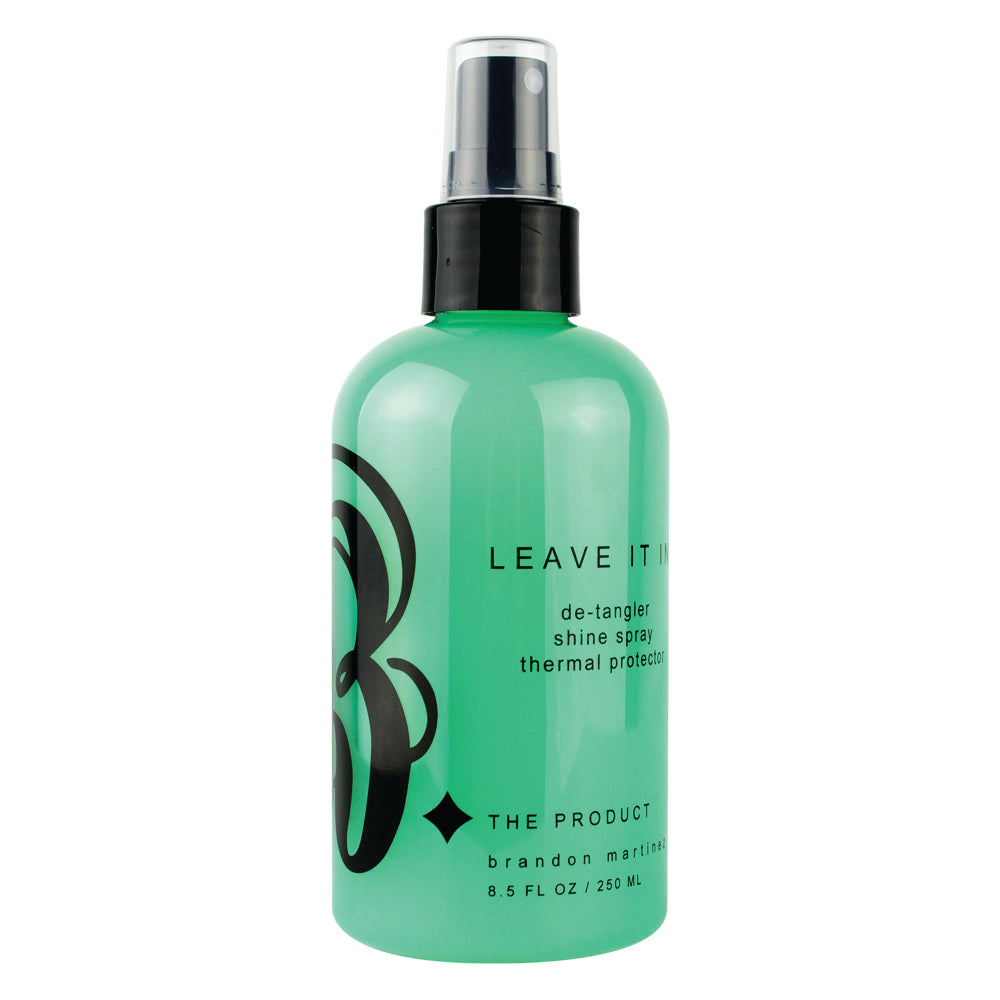 Leave In Conditioner & Thermal Protector For Dry & Damaged Hair, Hydrating Shine Spray & Detangler B. The Product 8oz.