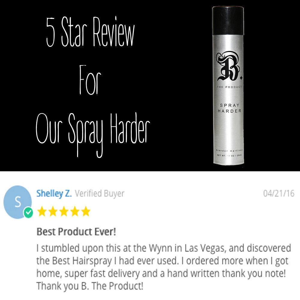 Best Hair Spray Discovered At The Wynn Hotel | B. The Product Spray Harder