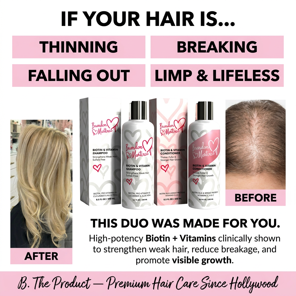 Biotin Shampoo + Conditioner Set | Hair Growth Support + Aloe & Cucumber