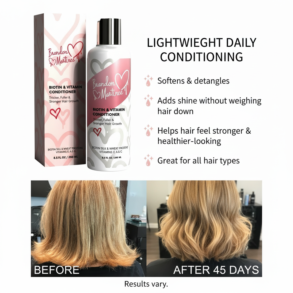 Brandon Martinez Biotin & Vitamin Conditioner For Hair Growth