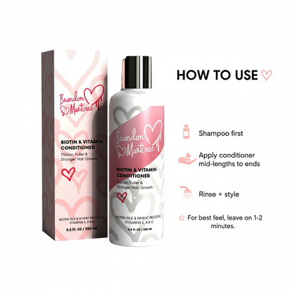 Brandon Martinez Biotin & Vitamin Conditioner For Hair Growth