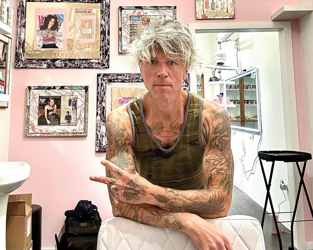 Brandon Martinez in the salon