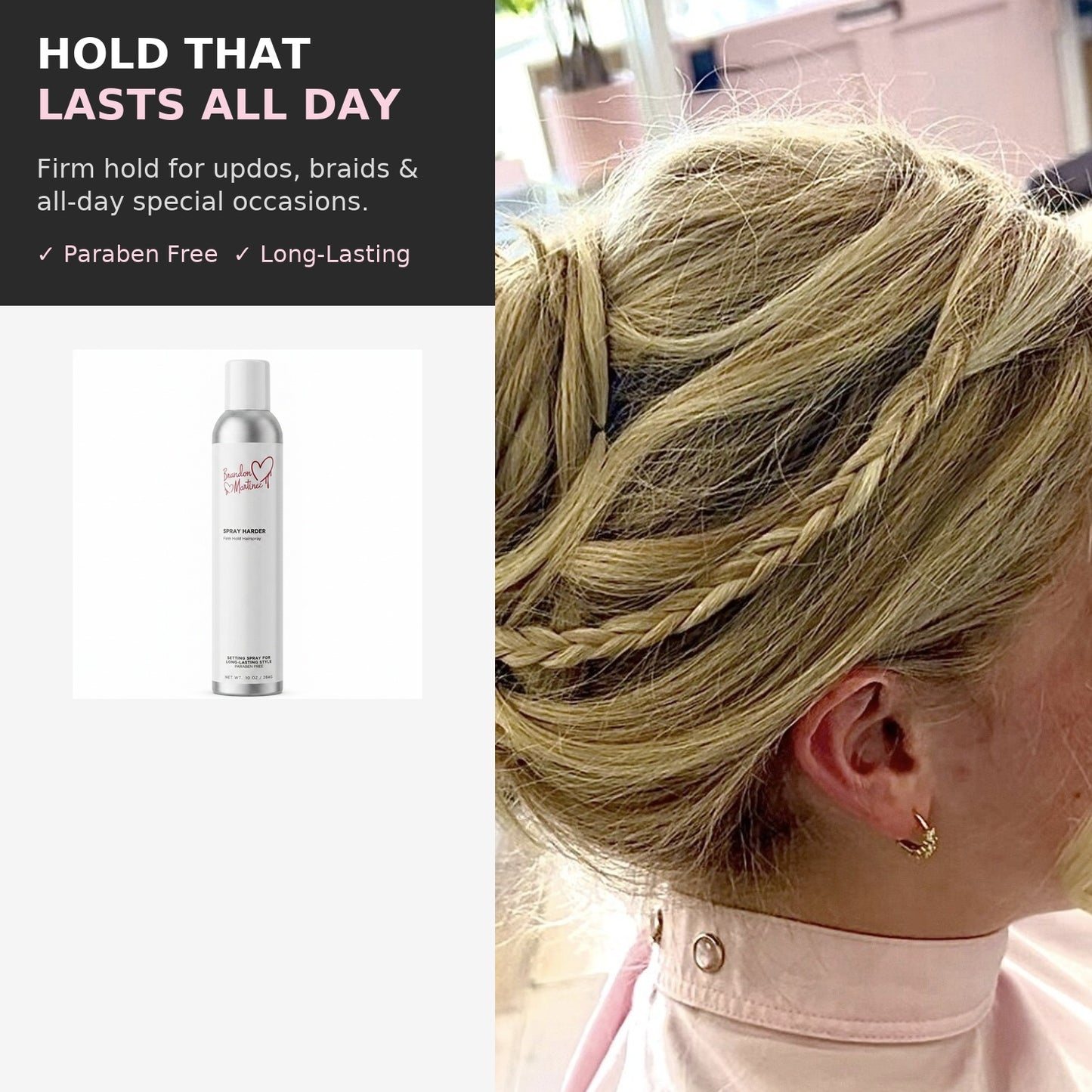 Spray Harder | Humidity‑Resistant Firm Hold Spray