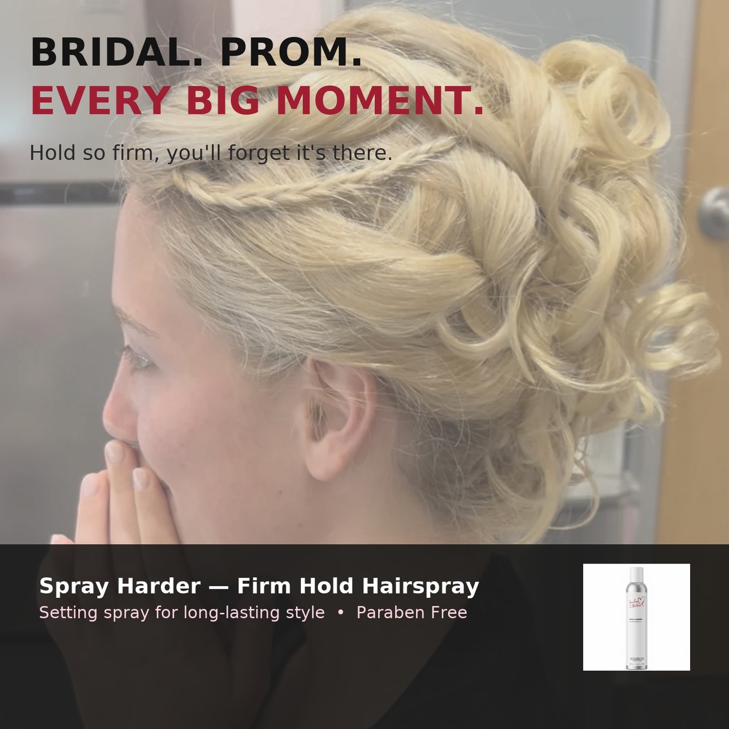 Spray Harder | Humidity‑Resistant Firm Hold Spray