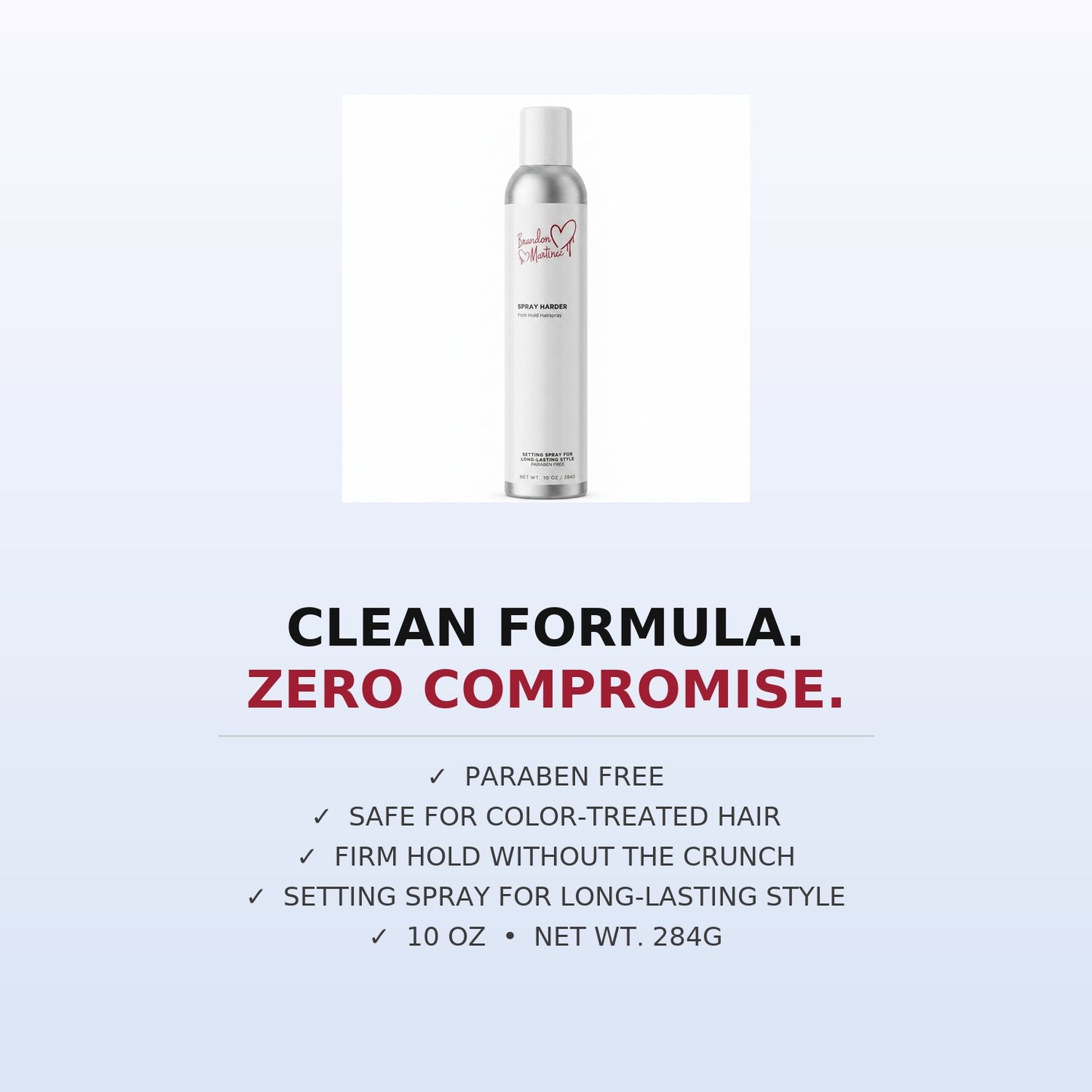 Spray Harder | Humidity‑Resistant Firm Hold Spray