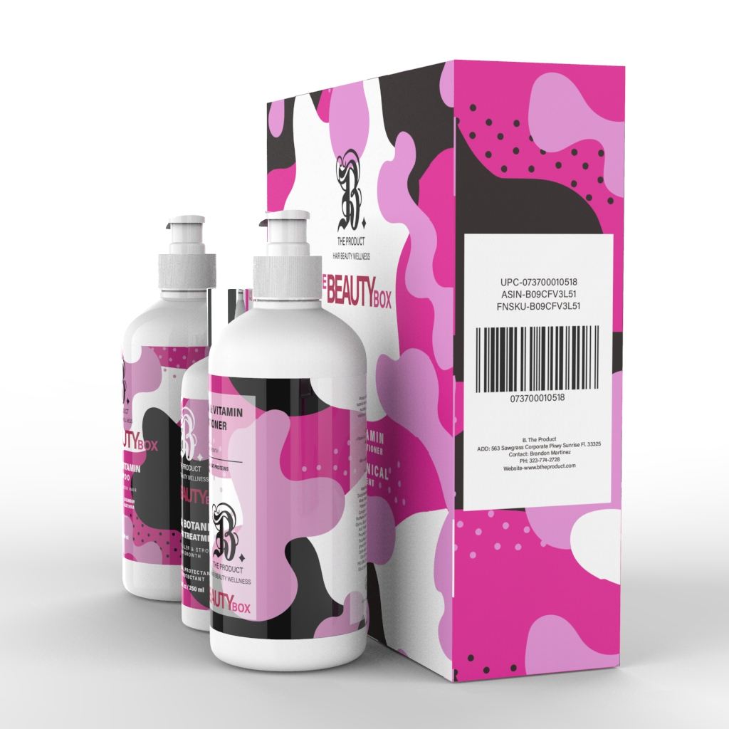 Biotin & Vitamin Shampoo, Conditioner & Hair Growth Serum, Box Set