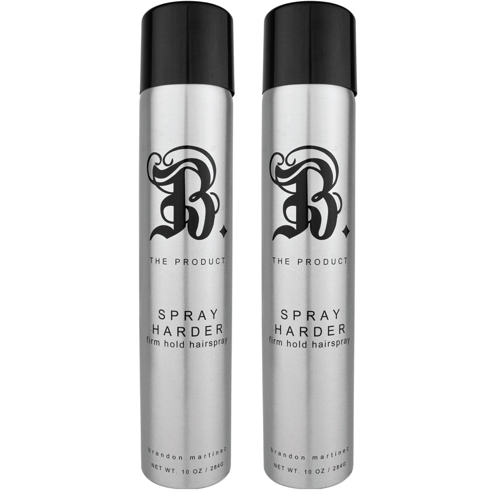 Spray Harder, Firm Hold Hairspray For Volume & Shine, Thermal Protector B. The Product