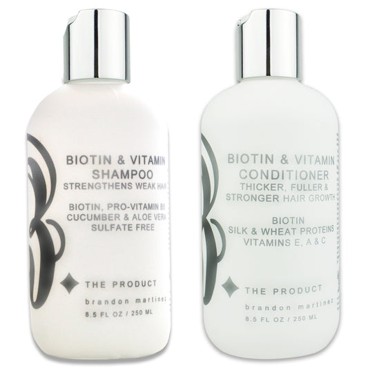 Biotin Shampoo & Conditioner for Hair Growth Set 8oz X2