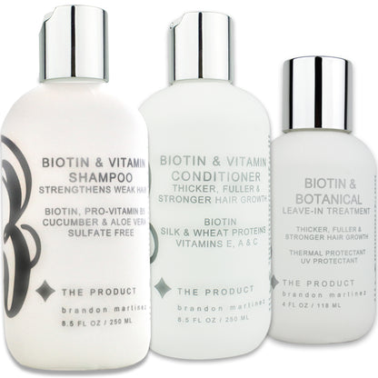 Biotin Shampoo & Conditioner for Hair Growth Set 8oz X2