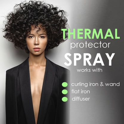 Leave In Conditioner & Thermal Protector For Dry & Damaged Hair, Hydrating Shine Spray & Detangler B. The Product 8oz.